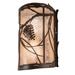 Meyda Lighting Whispering Pines 14 Inch Tall 2 Light Outdoor Wall Light - 231469