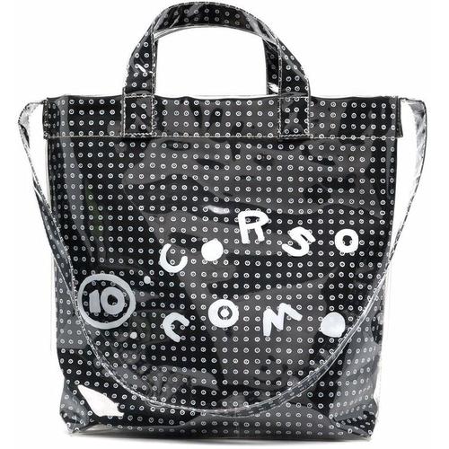 10 Corso Como Beschichteter Shopper mit Logo-Print