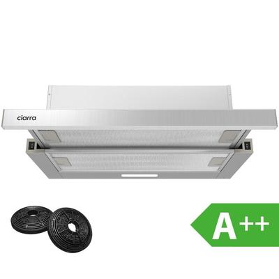 Ciarra - CD6906DS a++ Dunstabzugshaube 60cm 370 m3/h Flachschirmhaube Flach Abzugshaube Abluft