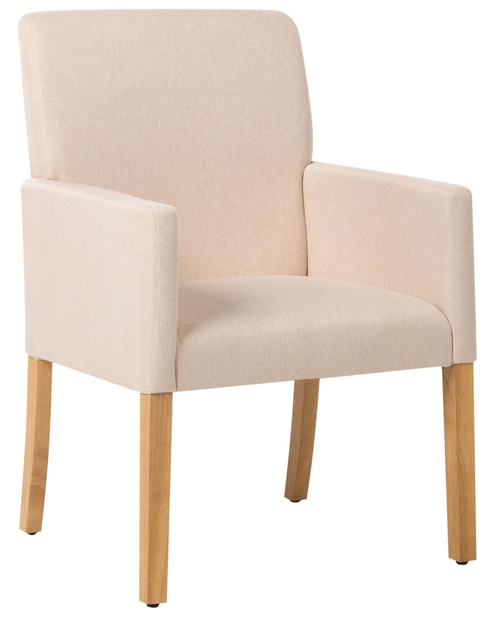 Chaise de salle à manger en bois beige 60x88cm