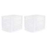 Gracious Living Deluxe 3 Drawer Storage Desktop & Countertop Organizer (2 Pack) - 2 Pack