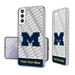 Michigan Wolverines Galaxy Endzone Personalized Clear Case