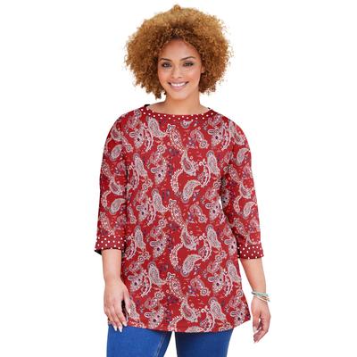 Plus Size Women's Liz&Me® Boatneck Top by Liz&Me ...