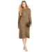 Plus Size Women's Liz&Me® Mockneck Sweater Dress by Liz&Me in Soft Camel Animal (Size 1X)