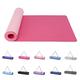 Good Nite Yoga Mat Gymnastics Pilates Exercise Mat for Women Non-Slip Thick 6mm with Carry Strap Tpe 183 x 61 x 0.6cm