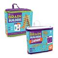 MindWare KEVA Brain Builders Set of 2: Original KEVA Brain Builders and KEVA Brain Builders Junior – Great Addition to STEM Building Toys and Classroom Games – 40 Planks & 70 Puzzles Total