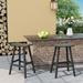 Rosalind Wheeler Waretown Patio Bar & Counter Stool Plastic in Gray | 29 H x 20.5 W x 17 D in | Wayfair E5EDB5E93DD244BC8D6A07388808CB33