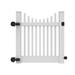 Barrette Outdoor Living Scallop Picket Gate Vinyl in White | 49.5 H x 49 W x 2.75 D in | Wayfair 73014749