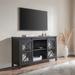 "Clementine Rectangular TV Stand for TV's up to 65"" in Black Grain - Hudson and Canal TV1386"