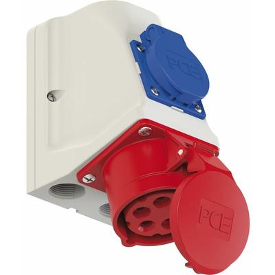 Wandsteckdose Combo 250V/400V IP44 - PCE Image