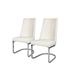 Set of 2 ASTER Guest Chair Customer Reception Seat, Gray White - N/A