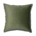 Pillow Perfect Velvet Flange Loden Green 18-inch Throw Pillow