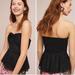 Anthropologie Tops | New! Anthropologie Porridge Clothing Bow Front Strapless Crochet Knit Peplum Top | Color: Black | Size: S