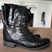 American Eagle Outfitters Shoes | Black-Size 7- American Eagle Outfitters- Colonial Lace Up Boots | Color: Black | Size: 7