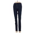 Joe's Jeans Jeans - Low Rise Skinny Leg Denim: Black Bottoms - Women's Size 24 - Indigo Wash