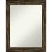 Loon Peak® Chapen Wood Framed Wall Mounted Accent Mirror in Distressed Wood in Brown | 28.5 H x 22.5 W x 0.875 D in | Wayfair