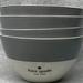 Kate Spade Dining | Kate Spade Rutherford Circle Navy Blue Fine China Soup Or Cereal Bowl | Color: Gray/White | Size: Os