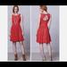 Anthropologie Dresses | Anthro Vintage Style Stretch Dress | Color: Pink/Red | Size: Xl