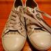 Michael Kors Shoes | Ladies Michael Kors Tie Up Sneakers In Cream/Tan/Gold | Color: Cream/Tan | Size: 7.5