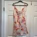 Zara Dresses | Floral Zara Dress With Tie Straps | Color: Pink/Red | Size: L