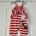 Disney Swim | Disney Baby Jumpsuit With Matching Headband. Nwt. Size 12-18m | Color: Red/White | Size: 12-18mb