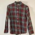 J. Crew Tops | Jcrew Boys Fit Woman’s Flannel | Color: Gray/Red | Size: 6