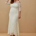 Torrid Dresses | Nwt - Ivory Lace Off Shoulder Fit & Flare Wedding Dress | Color: Cream/White | Size: 18