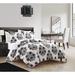 Yazmin _Chic Home Yazmin 7 Piece Bed In A Bag Duvet Set, King Blue Down/Microfiber in Gray | Queen Duvet Cover + 2 Shams | Wayfair BDS45621-BIB-WR