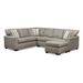 Brown Reclining Sectional - Winston Porter Desilus 111" Wide Right Hand Facing Reclining Corner Sectional Polyester | 38 H x 114 W x 38 D in | Wayfair