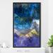 Orren Ellis Luke 1:37 Nothing Is Impossible w/ God - Floater Frame Painting on Canvas in Blue | 33.5 H x 2 D in | Wayfair