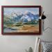 Loon Peak® Blue Mountain Peaks II Premium Framed Canvas - Ready To Hang Canvas, Solid Wood in Blue/Brown/Green | 18 H x 27 W x 2.5 D in | Wayfair