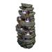 Loon Peak® Catarzi Resin Rokery Fountain w/ Light | 40 H x 19 W x 15 D in | Wayfair EB7C74DD3F4645E3AAB7D4123C3CFFF4