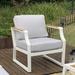 Red Barrel Studio® 7 Piece Seating Group w/ Cushions Metal in White | 26.2 H x 27.56 D in | Outdoor Furniture | Wayfair