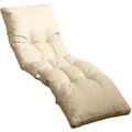 Coussin bain de soleil 185 x55cm Beige clair - Beige