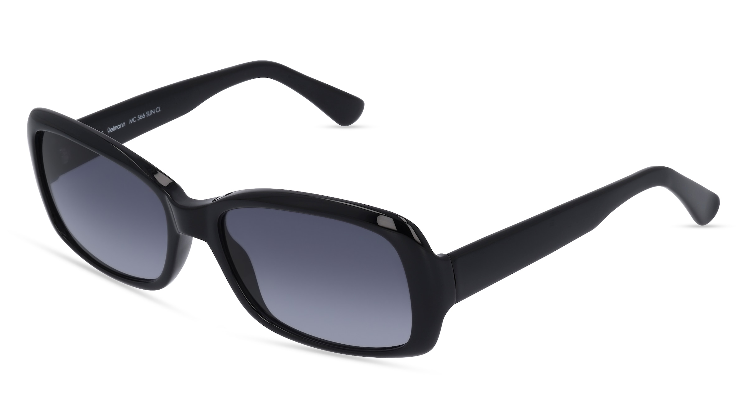 Fielmann MC 566 SUN CL Damen-Sonnenbrille Vollrand Quadratisch Propionat-Gestell, schwarz
