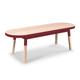 Table basse banc 140 cm, 100% frêne massif rouge de pluduno