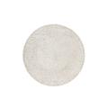 Tapis rond uni blanc beige 100% de matière recyclée 200 rd.