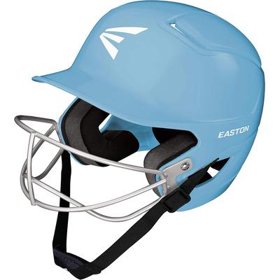 Easton Alpha Fastpitch Tee Ball Batting Helmet with Softball Mask Carolina Blue