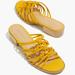 Madewell Shoes | Madewell Dakota Knotted Sandal Mule Slide | Color: Yellow | Size: 5.5
