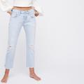 Levi's Jeans | Levi 501 Distressed Cropped Tapered Jean In Bowie Wash | Color: Blue | Size: 24