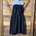 J. Crew Dresses | J Crew Silk Strapless Cocktail Dress Size M(10) | Color: Black | Size: 10