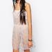 Free People Dresses | Free People Beaded Slip Dress Small Nwt | Color: Blue/Pink | Size: S