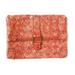 Jessica Simpson Bags | Jessica Simpson Vegan Croc Woven Envelope Clutch Purse Handbag In Red Orange | Color: Orange/Red | Size: Os