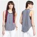 Free People Tops | Free People “Wear Your Sparkle” Striped Tank Top | Color: Blue/Gray | Size: M