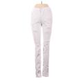 Wax Jean Jeans - Mid/Reg Rise Skinny Leg Denim: White Bottoms - Women's Size 26 - Distressed Wash