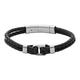 Fossil Bracelet for Men Heritage, Inner Length: 180~195mm Silver Stainless Steel Bracelet, JF04202040