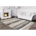 Luxe Weavers Towerhill Collection 7501 Gray 6x9 Modern Abstract Area Rug - Luxe Weavers 7501 Gray 6x9