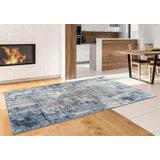 Luxe Weavers Euston Collection 7680 D.Blue-L.Blue 2x3 Modern Abstract Area Rug - Luxe Weavers 7680 D.Blue-L.Blue 2x3