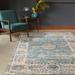 Luxe Weavers Metropolitan Collection 7763 L.Turquoise 8x10 Oriental Floral Area Rug - Luxe Weavers 7763 L.Turquoise 8x10