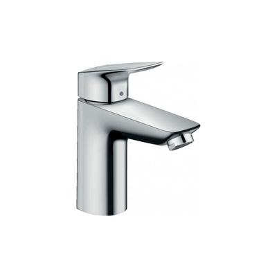 Logis 100 Waschtisch Armatur 71100000 chrom, Ablaufgarnitur, Höhe 18,7 cm - Hansgrohe